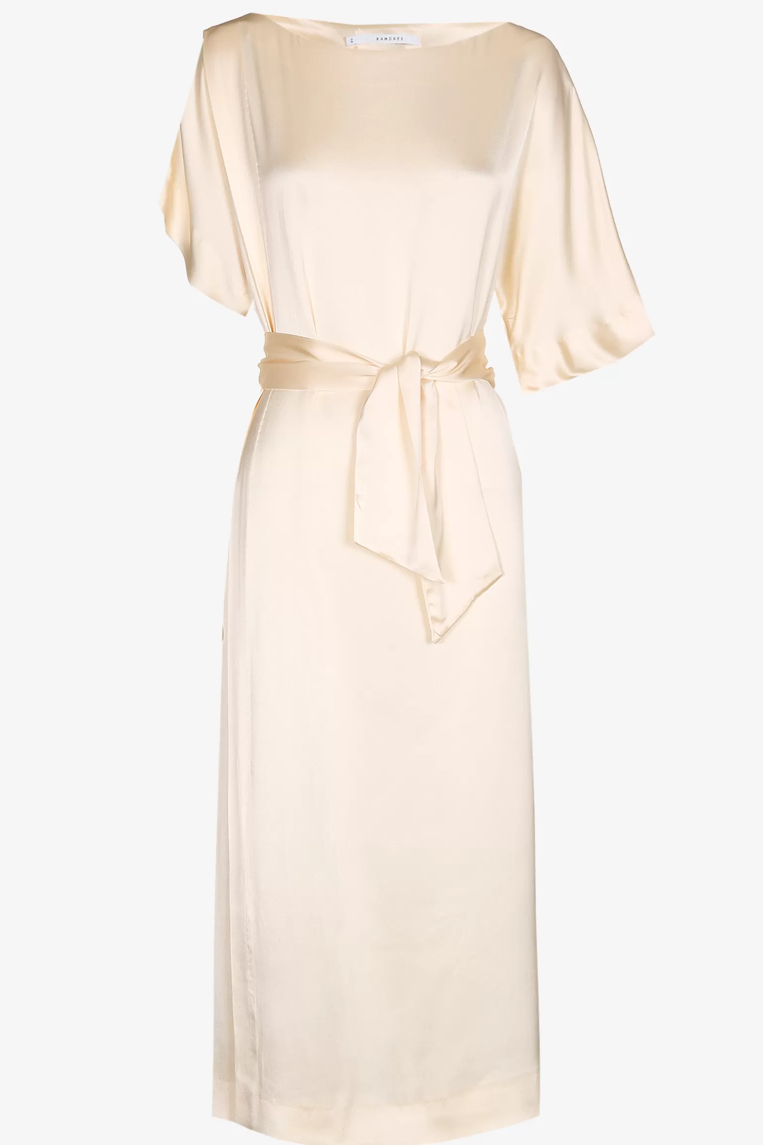 Lange jurk met satijnlook-Xandres Outlet