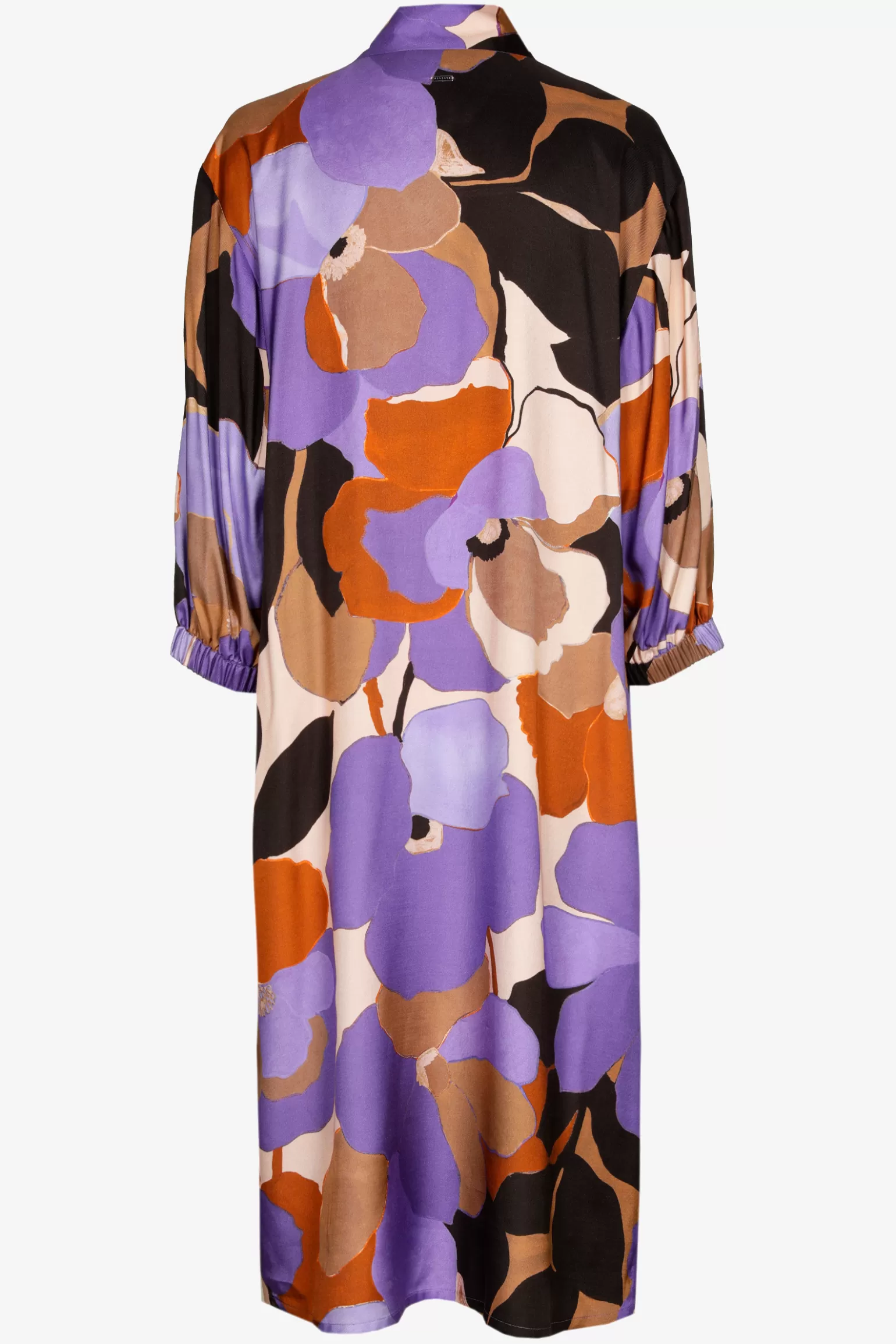 Middellange jurk met bloemenprint-Xandres Fashion