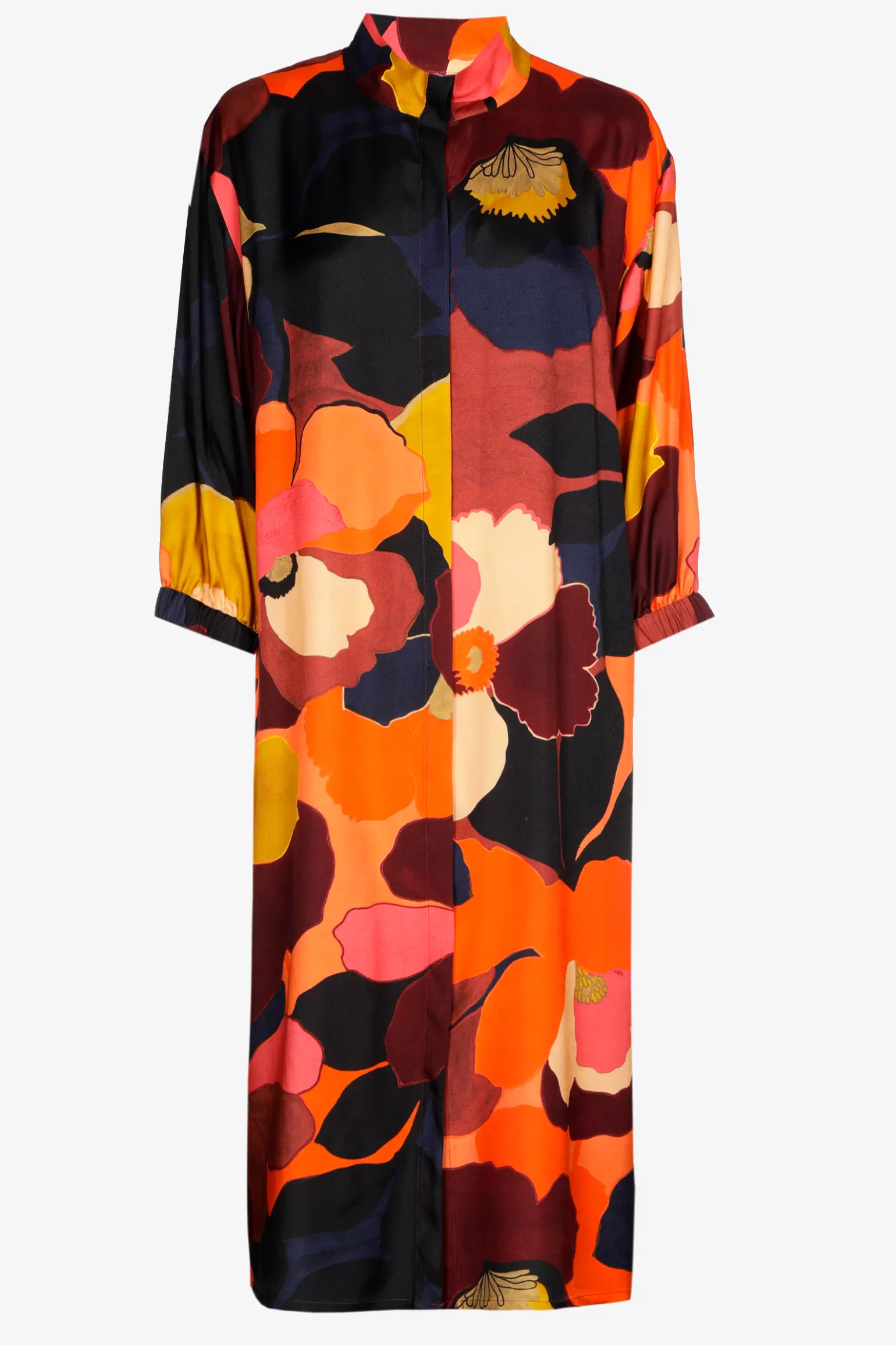 Middellange jurk met kraag-Xandres Clearance