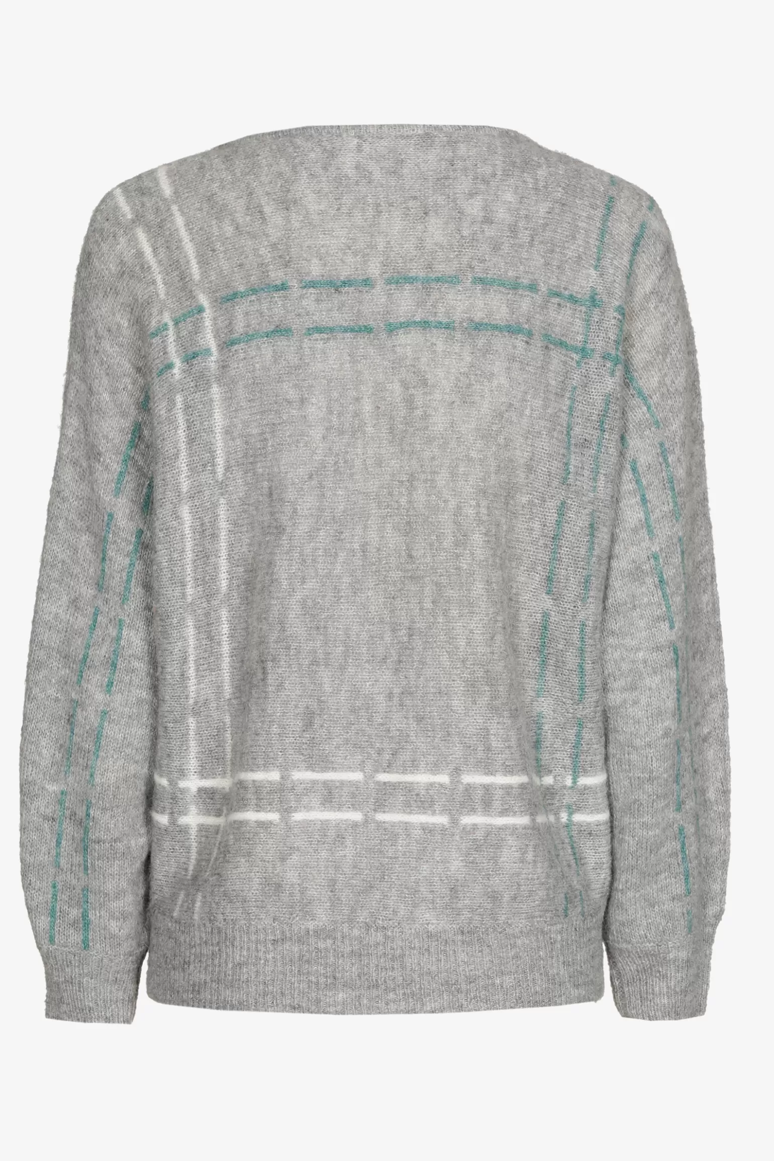 Mohair pull met gebreide strepen-Xandres Clearance