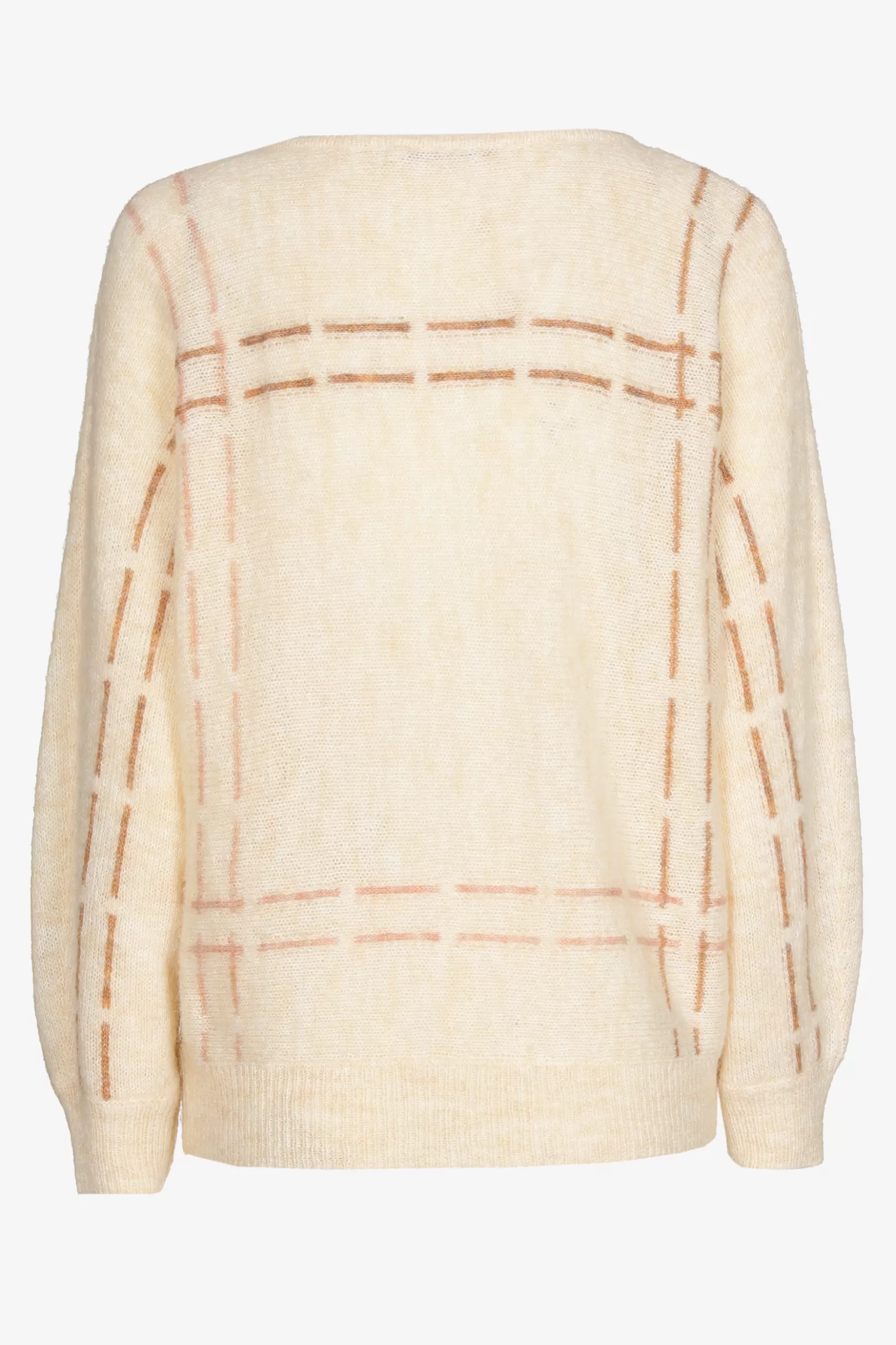 Mohair pull met gebreide strepen-Xandres Best Sale