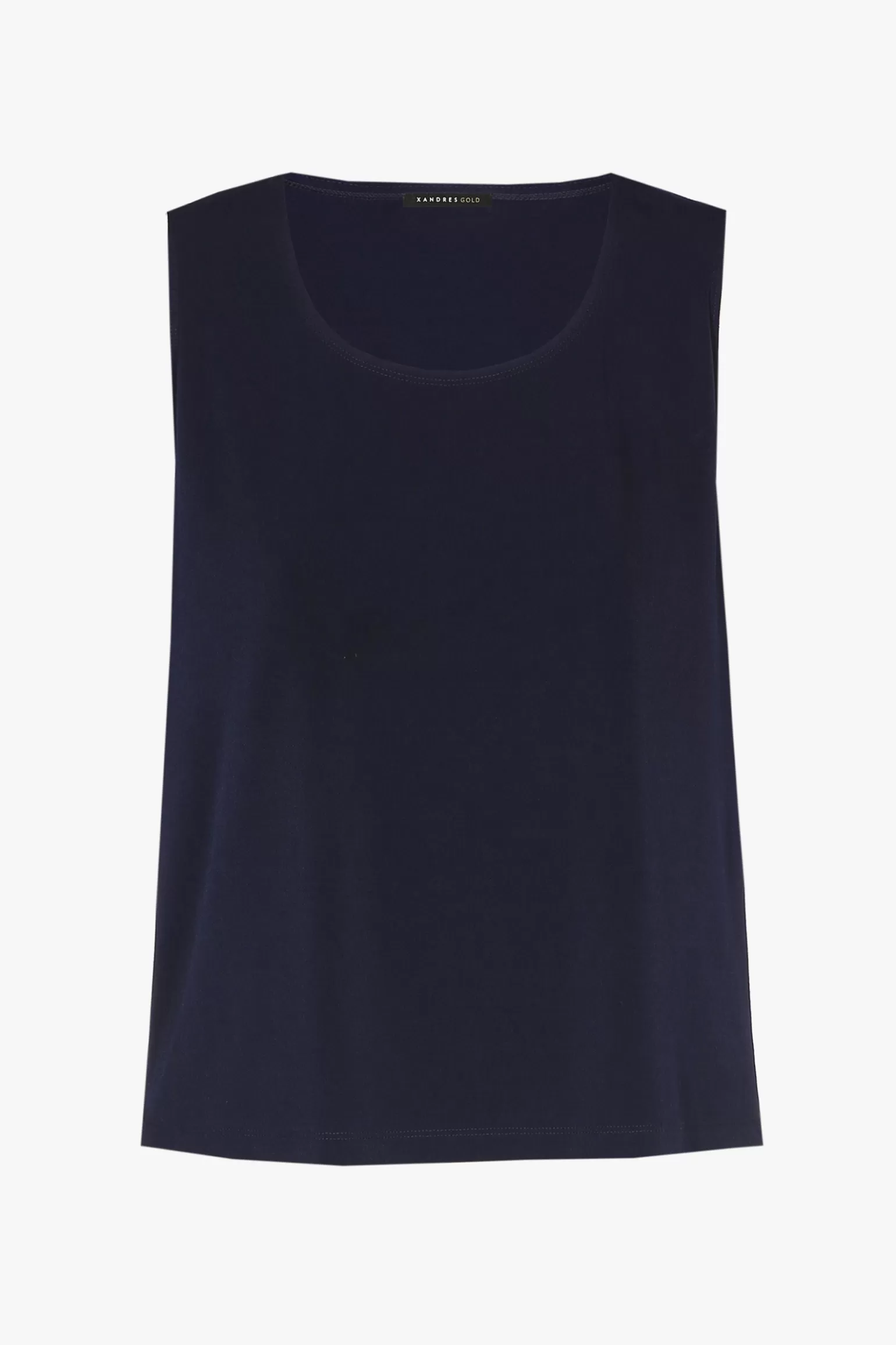 blauw mouwloos topje-Xandres Best Sale