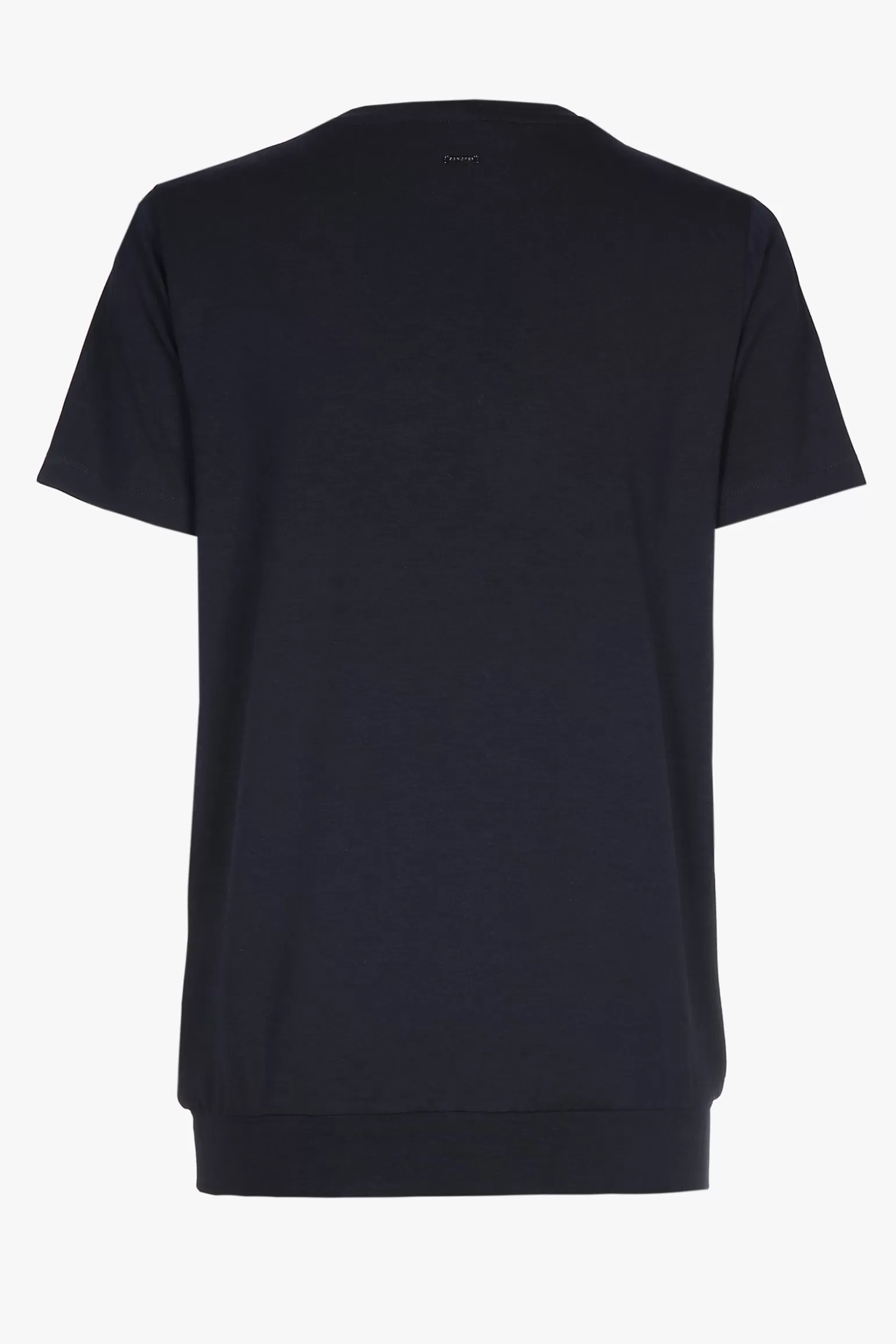 blauw T-shirt met V-hals-Xandres Cheap