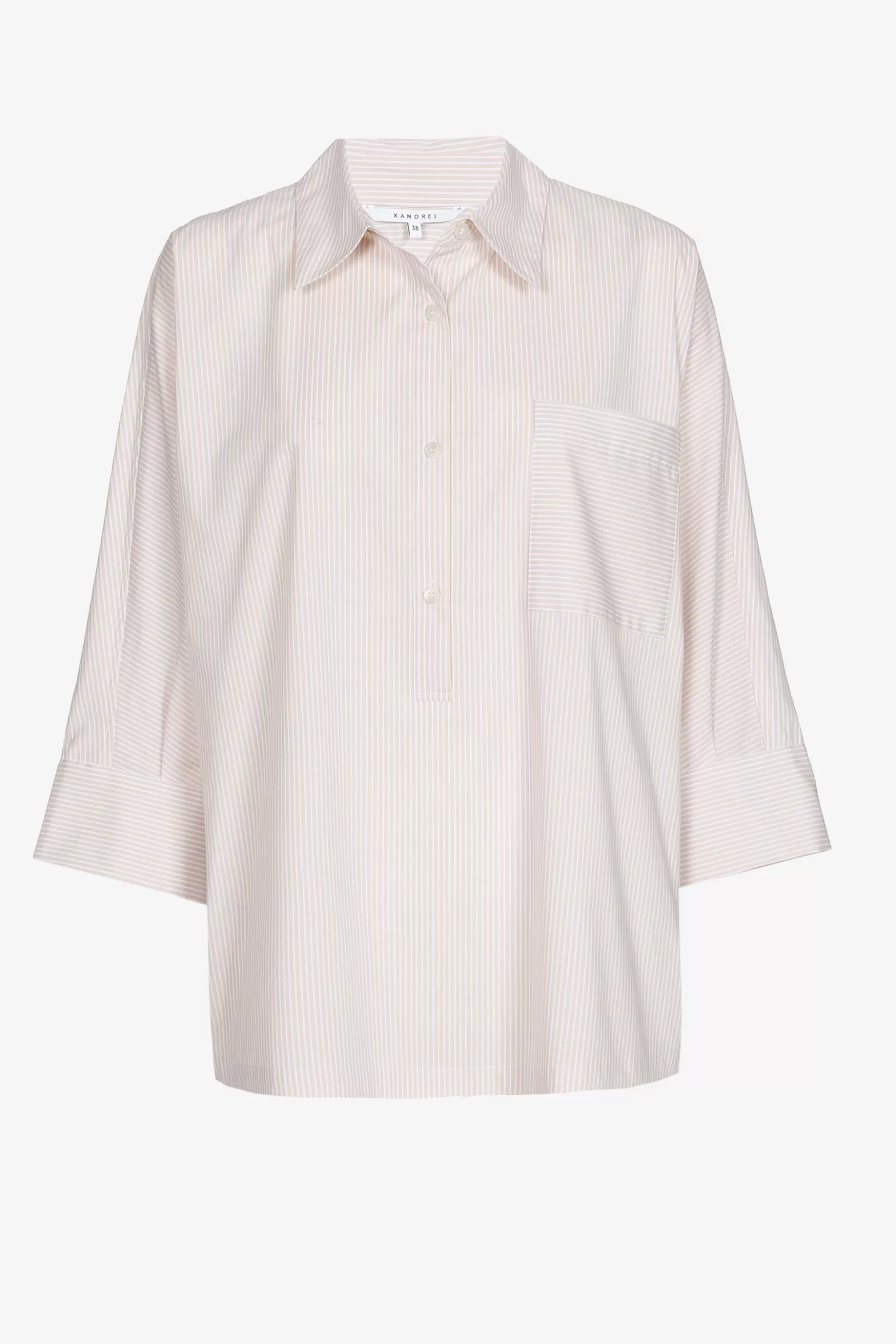 Oversized gestreept hemd-Xandres Flash Sale