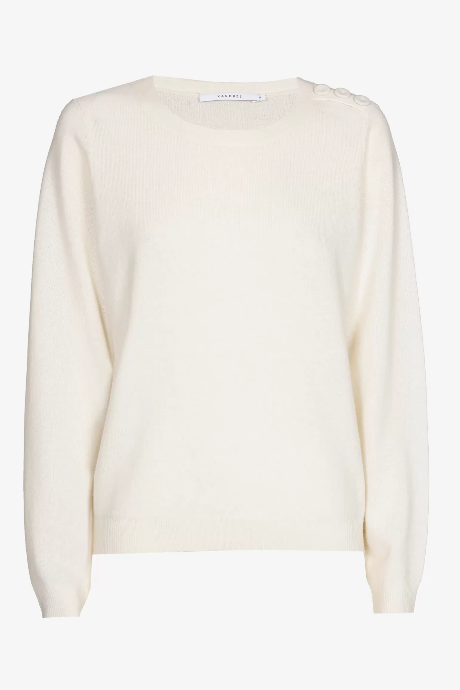 Pull met knopen op schouder-Xandres Clearance