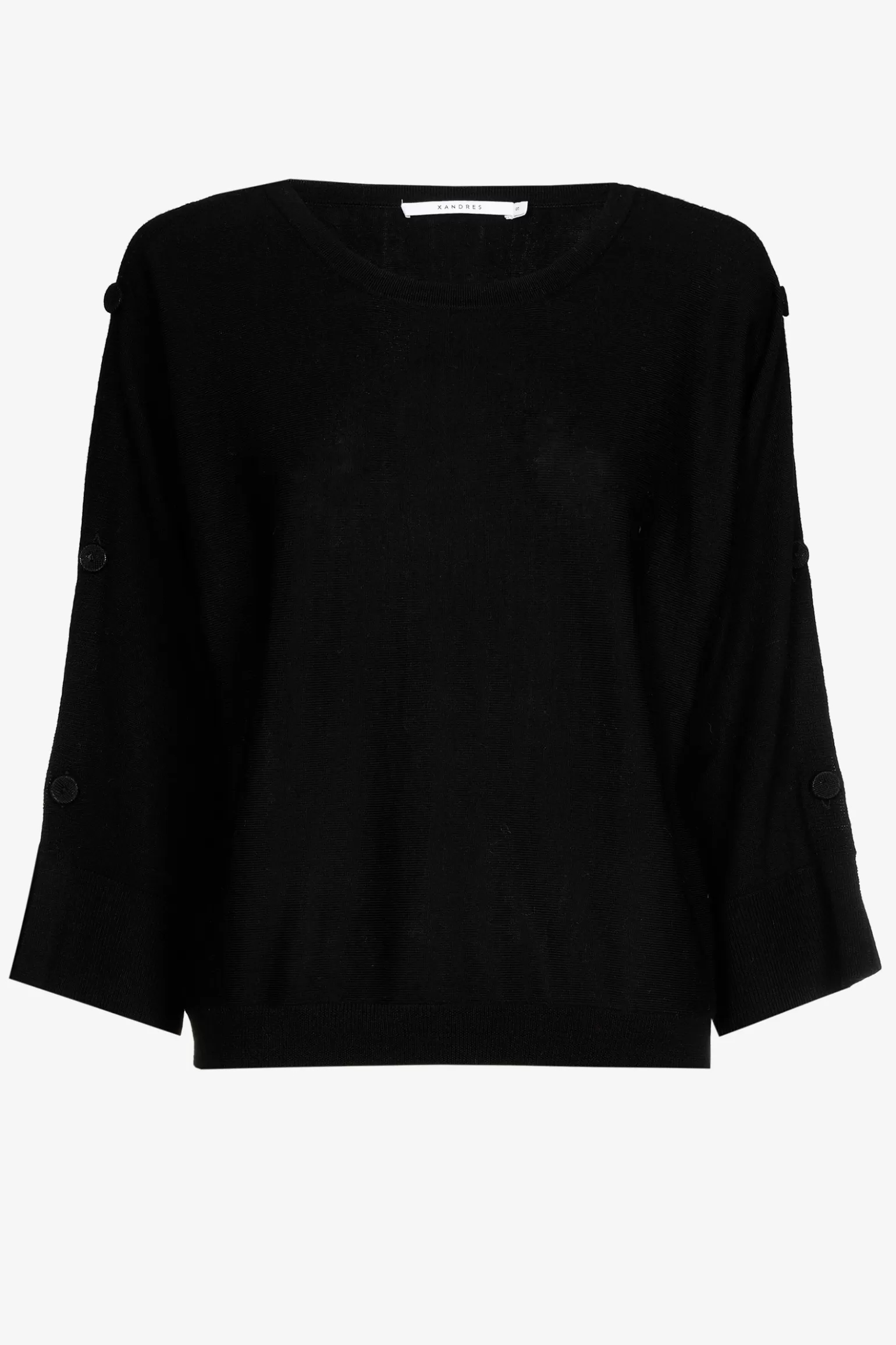 Pull met knopen van merinowol-Xandres Flash Sale
