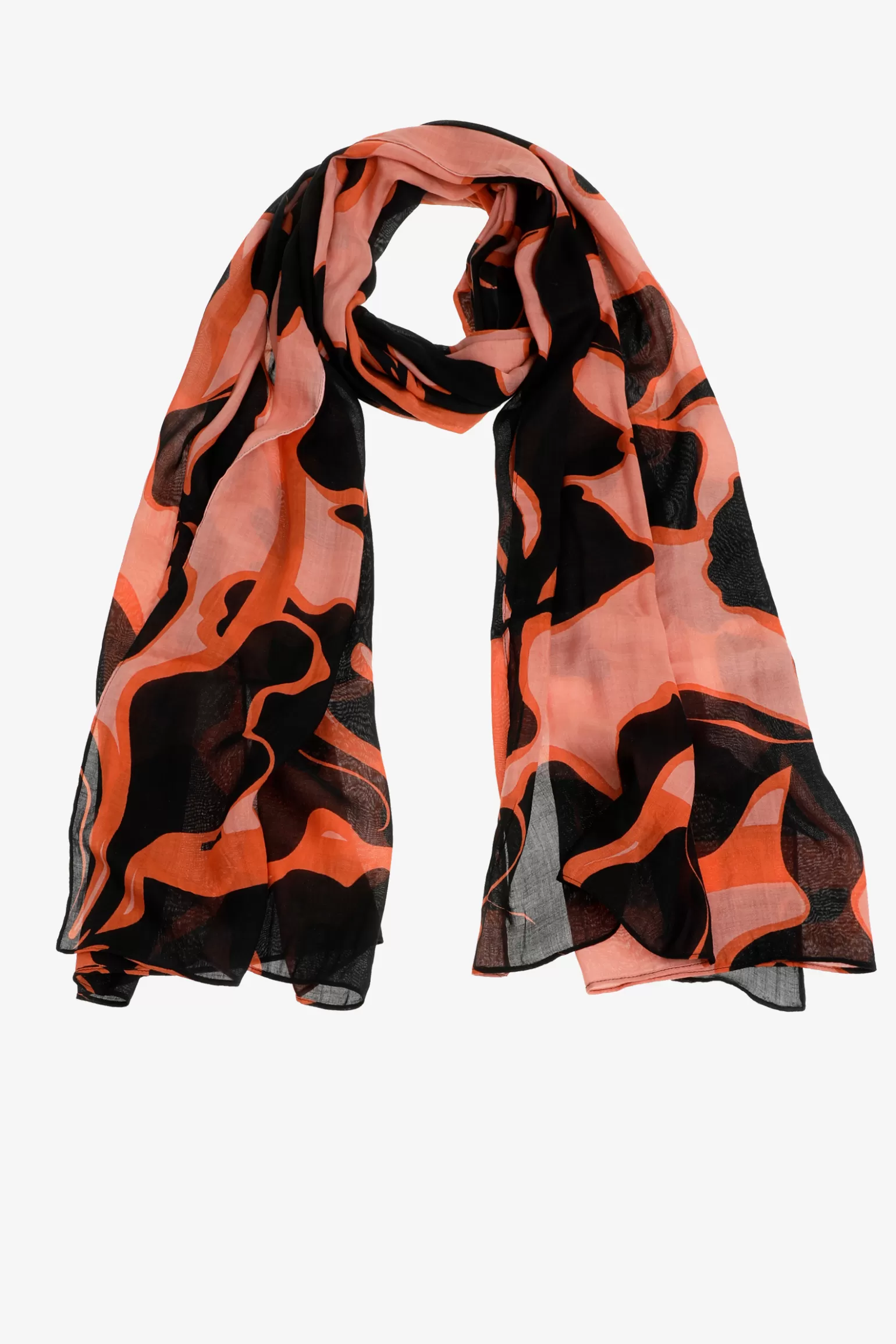 Sjaal met bloemenprint-Xandres New
