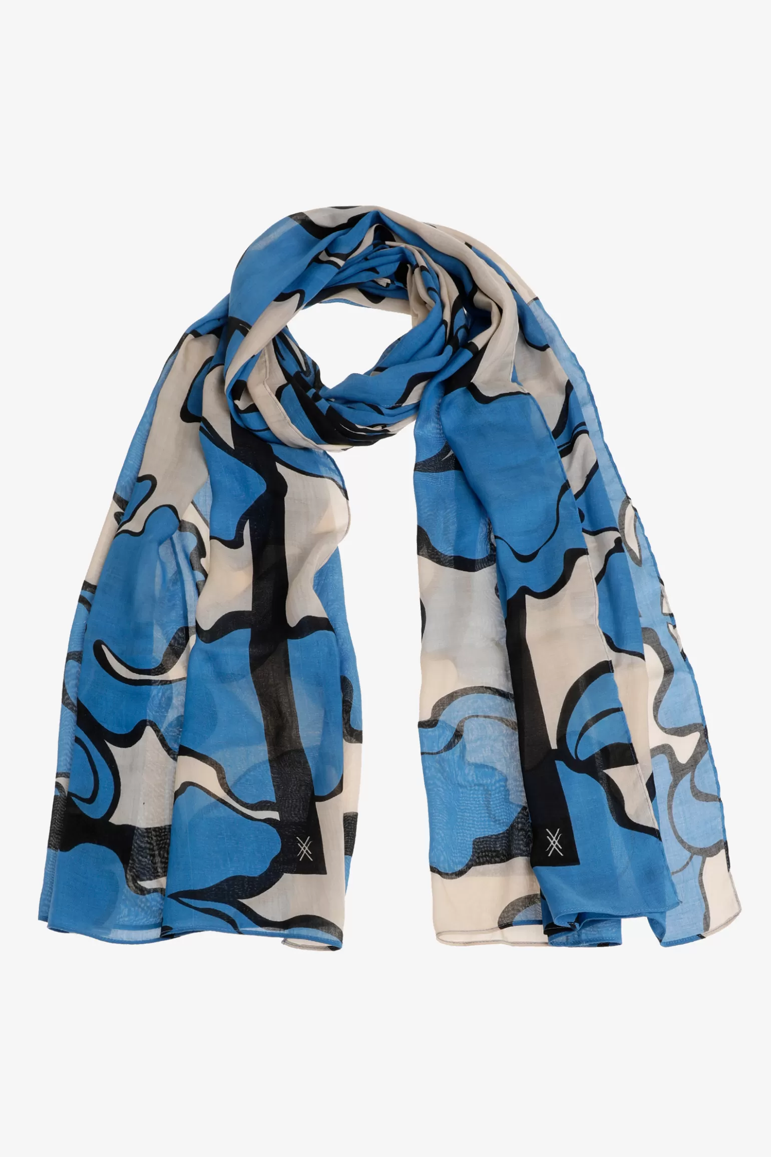 Sjaal met bloemenprint-Xandres Flash Sale