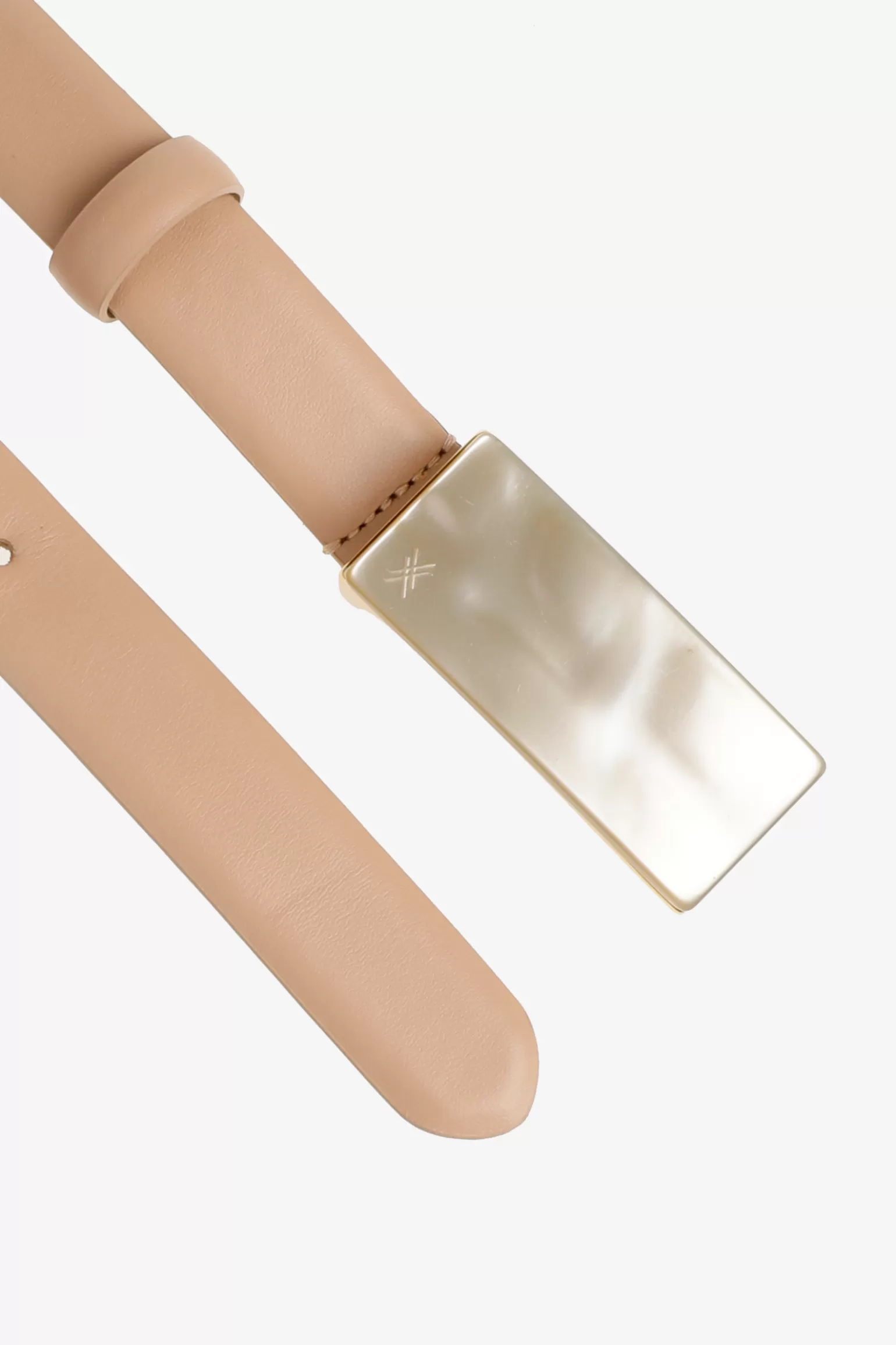 Smalle lederen riem-Xandres Sale
