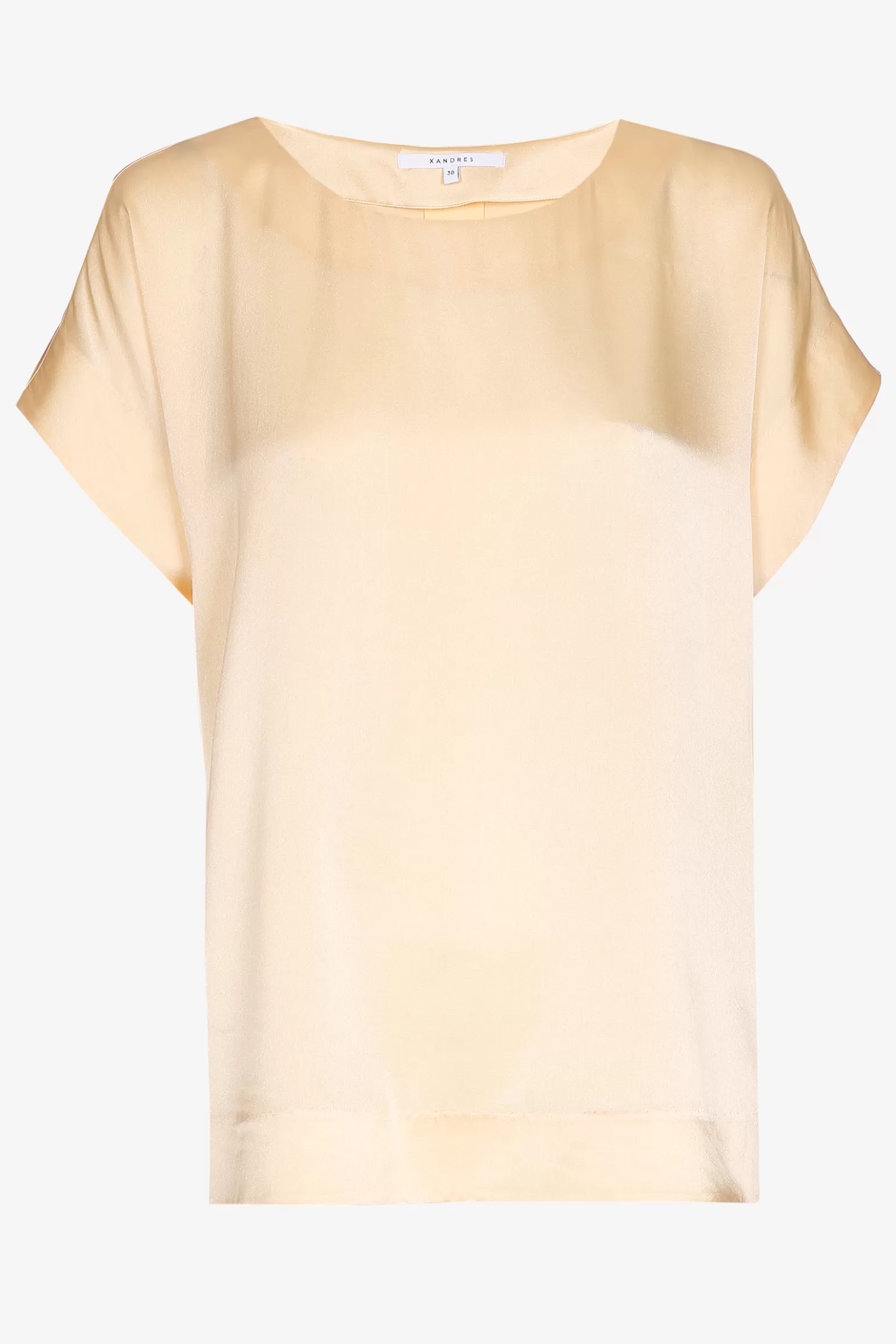 Tijdloze blouse met satijnlook-Xandres Store