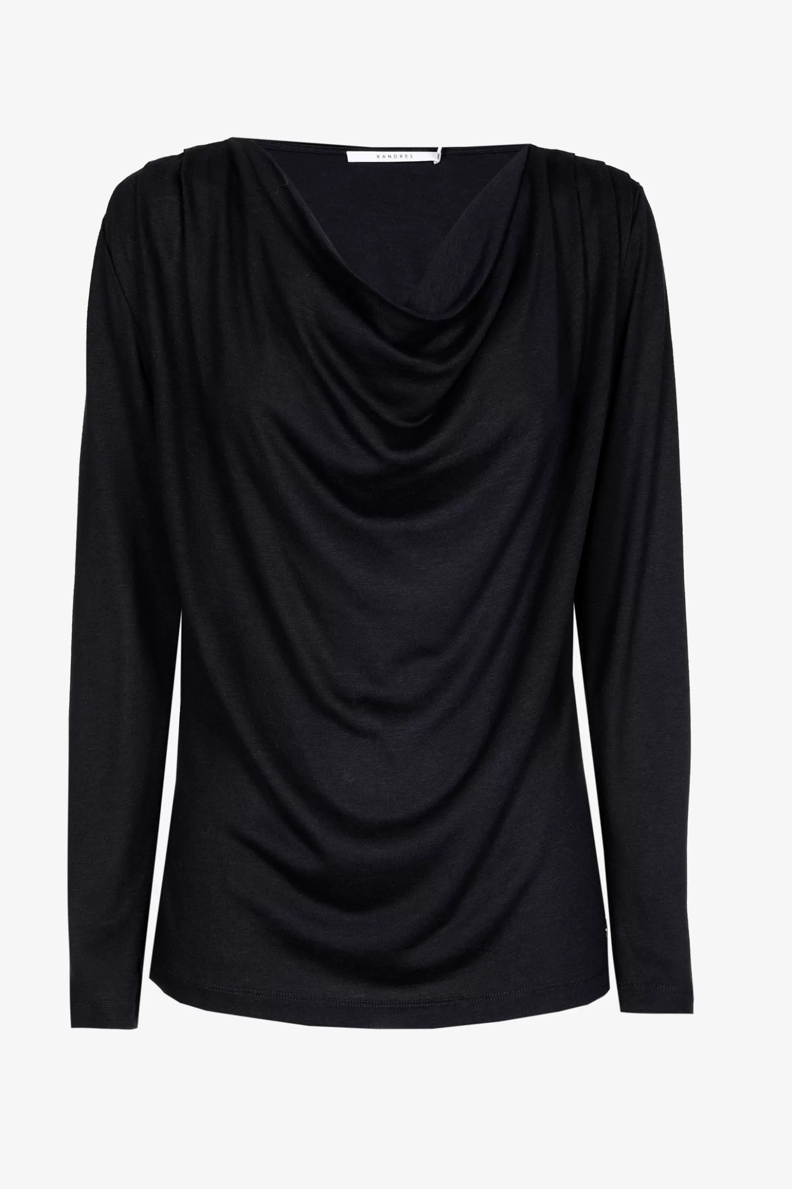 T-shirt met gedrapeerde hals-Xandres Best