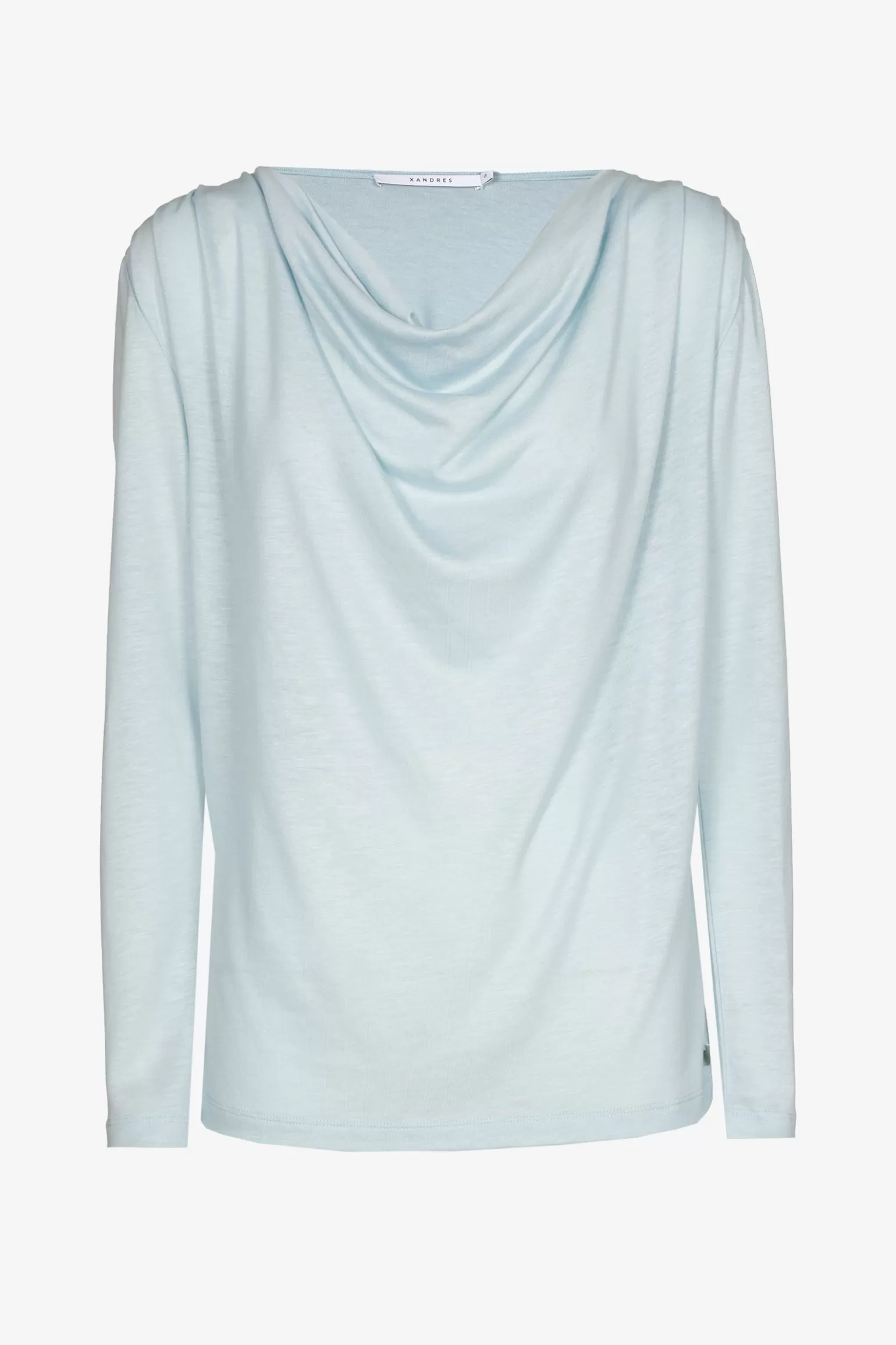 T-shirt met gedrapeerde hals-Xandres Shop