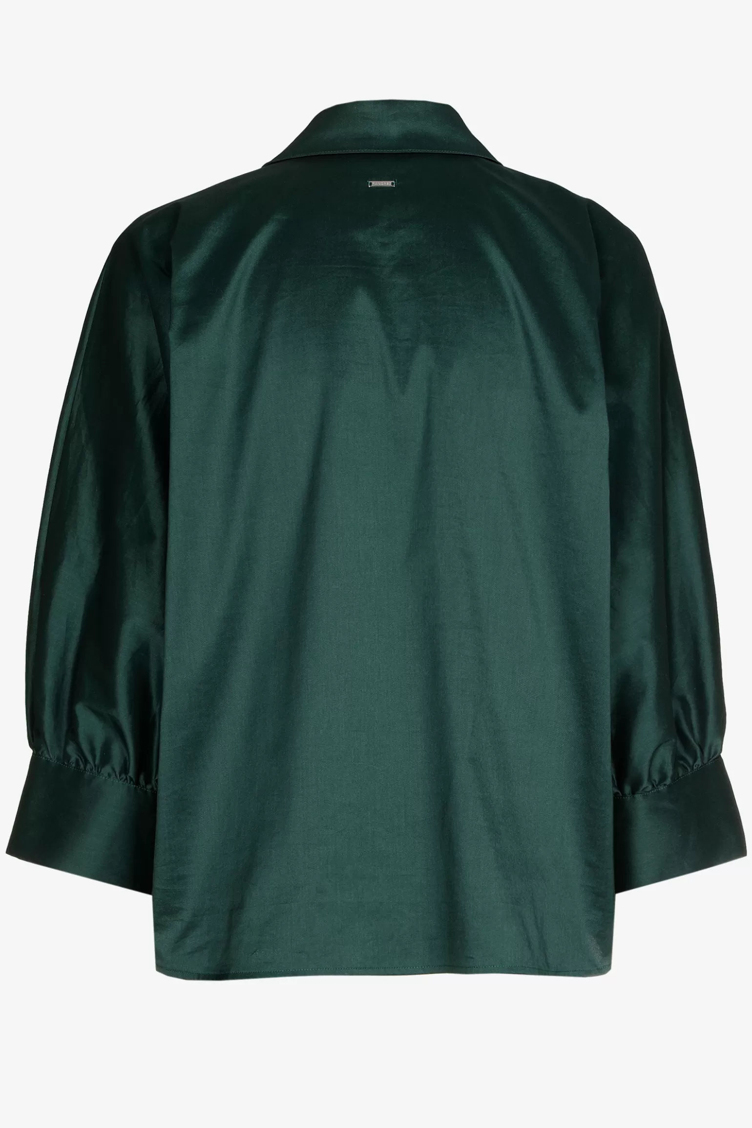 Volumineuze blouse met hemdkraag-Xandres Shop