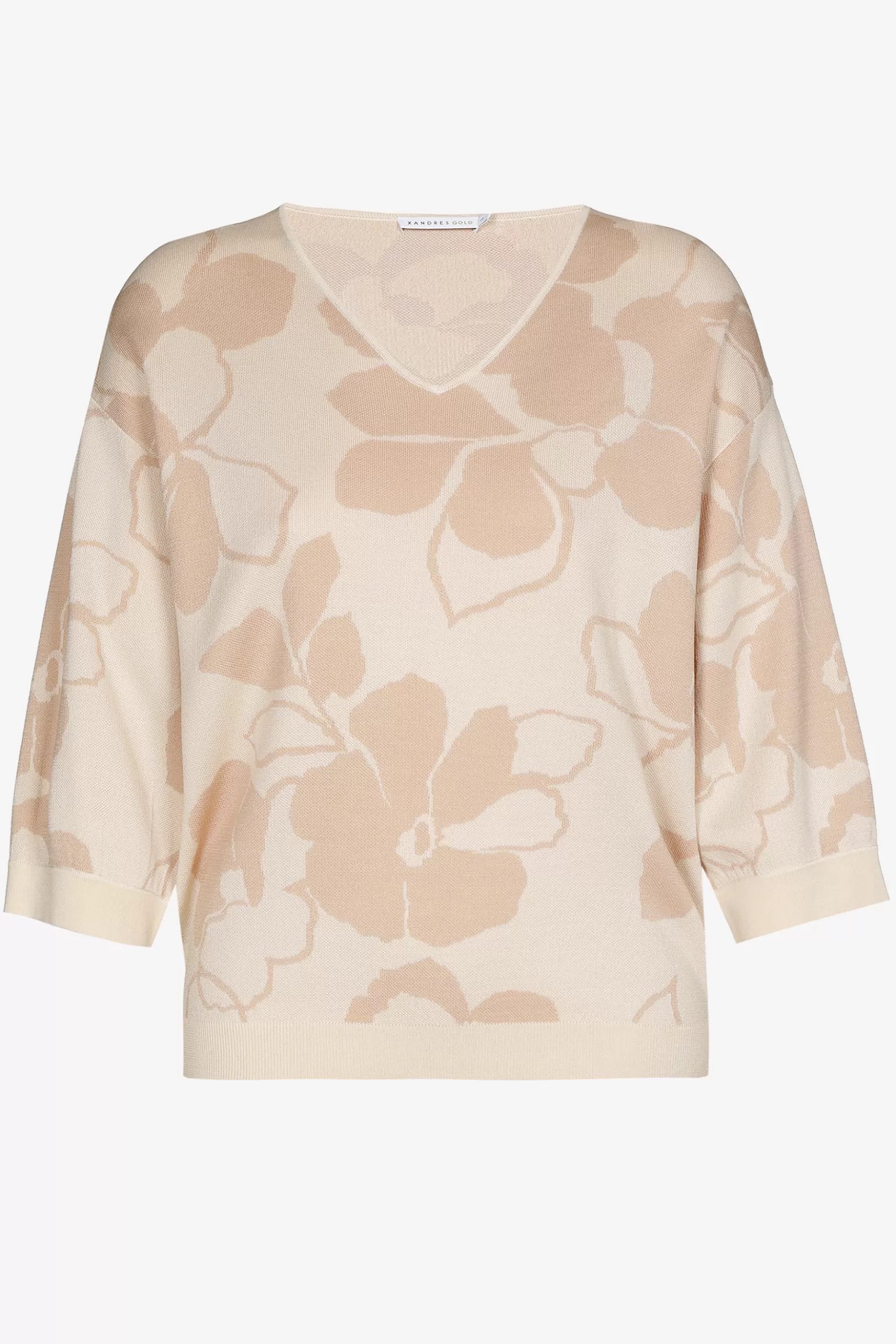 Volumineuze pull met bloemenprint-Xandres Outlet