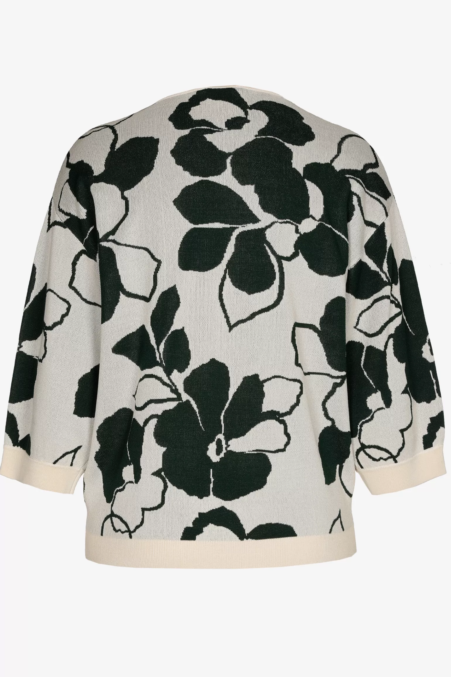 Volumineuze pull met bloemenprint-Xandres Store