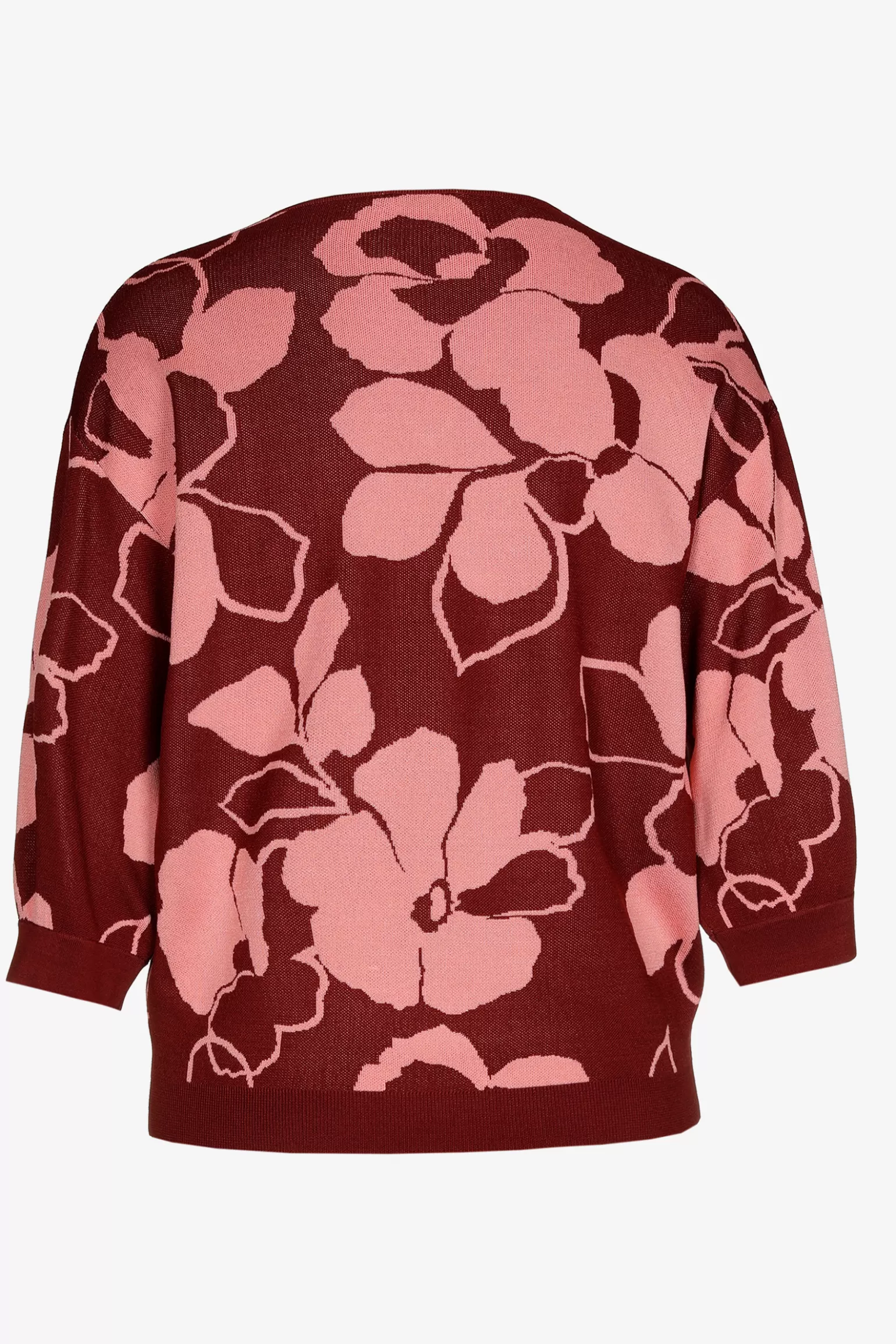 Volumineuze pull met bloemenprint-Xandres Store