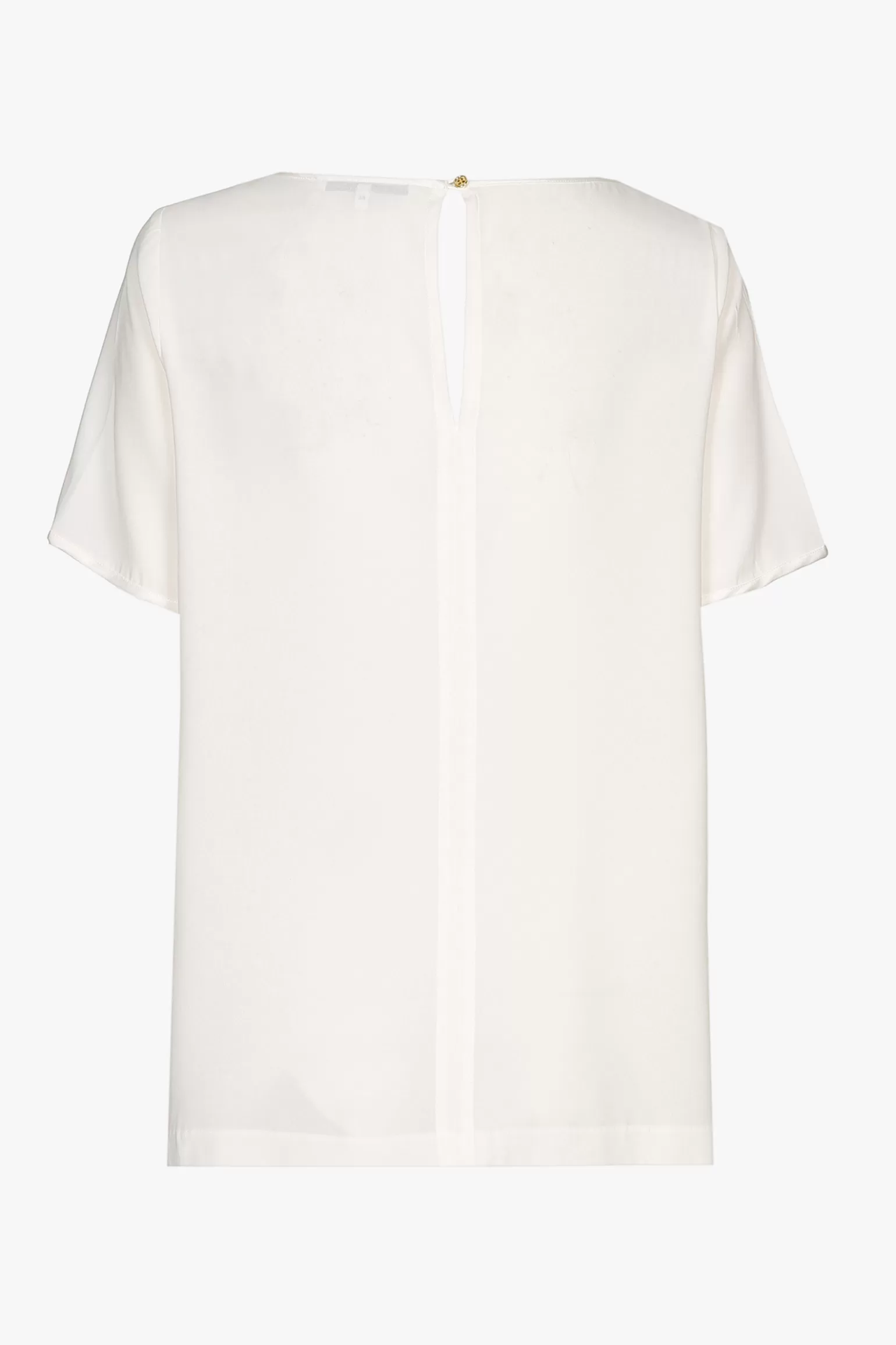Wit zijden T-shirt met korte mouwen-Xandres Outlet