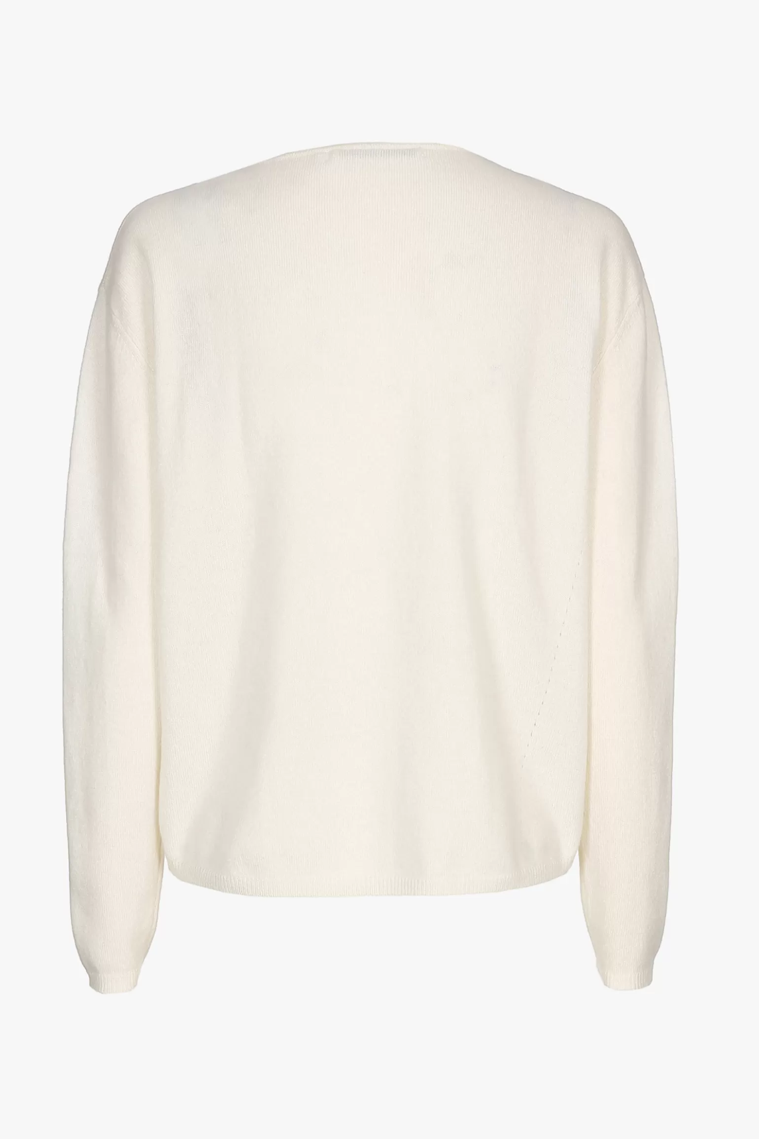 Witte cashmere pull met ronde hals-Xandres New