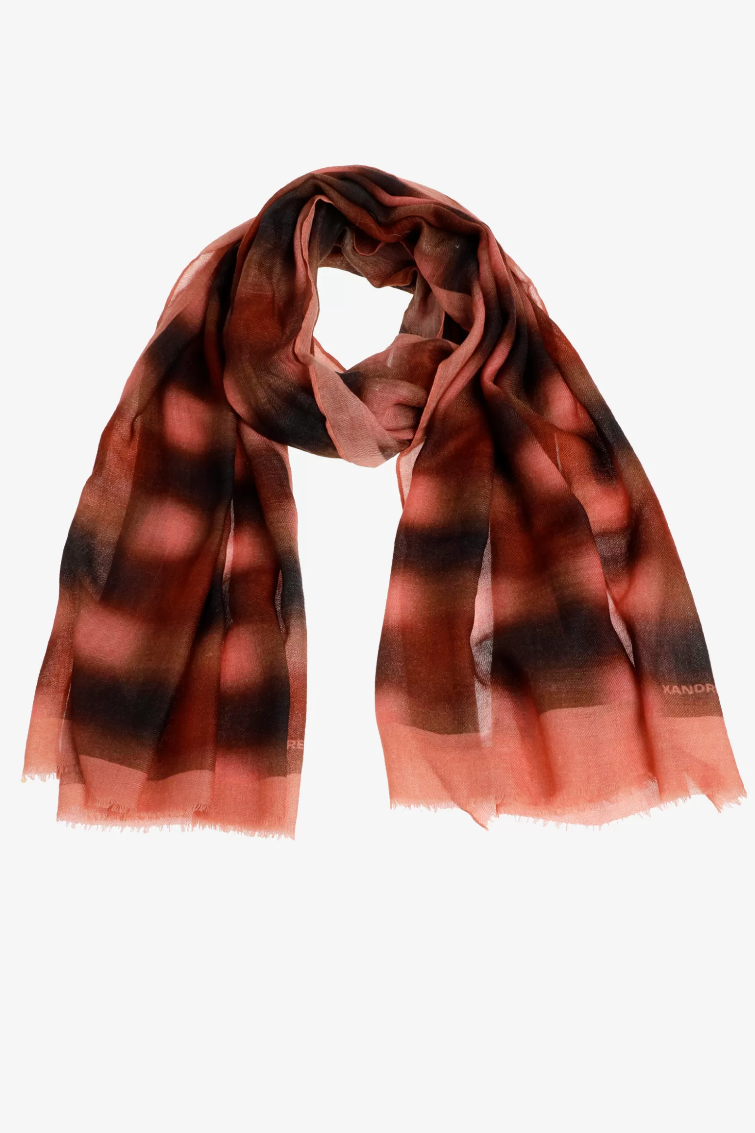 Wollen sjaal met blurred print-Xandres Outlet
