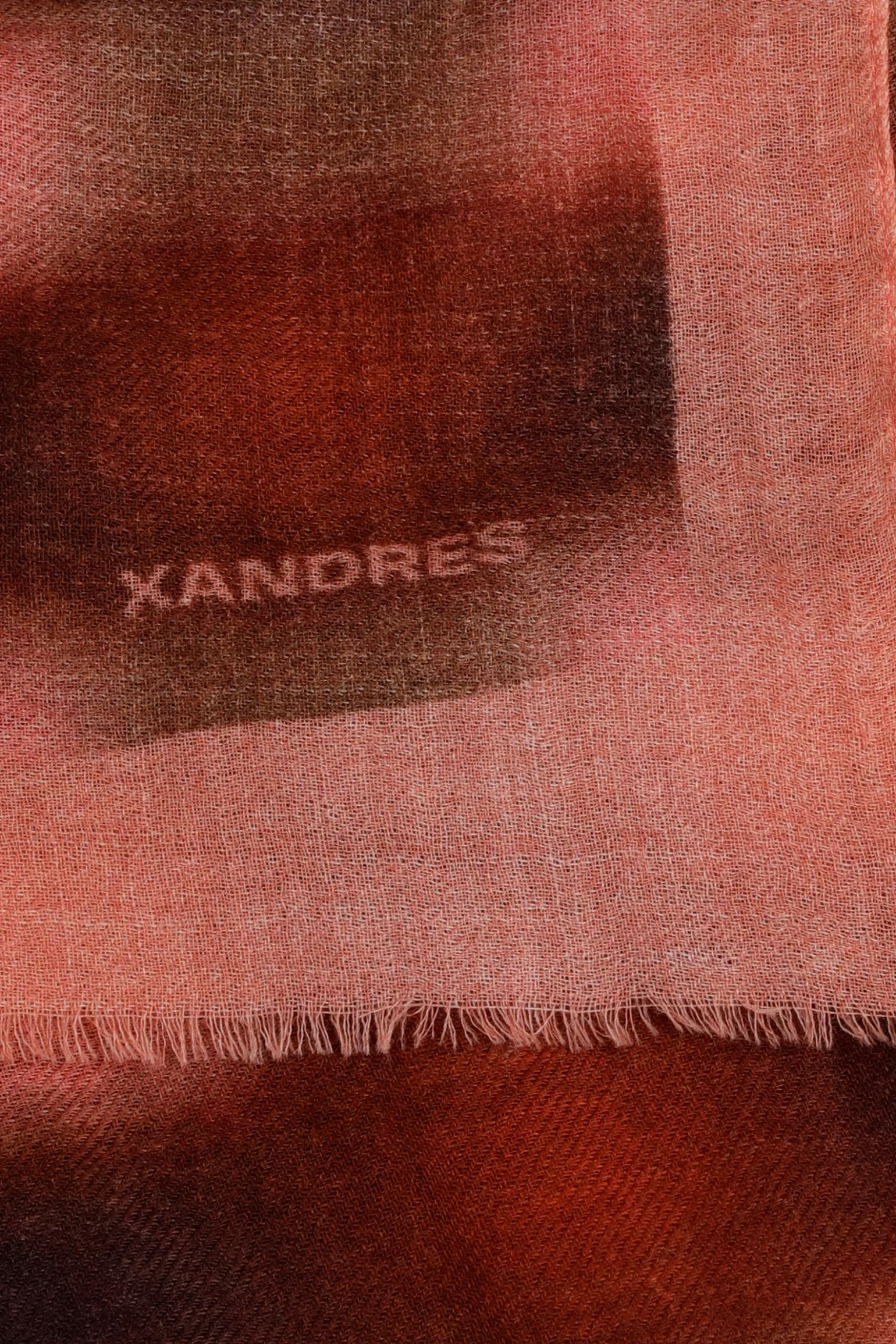 Wollen sjaal met blurred print-Xandres Outlet
