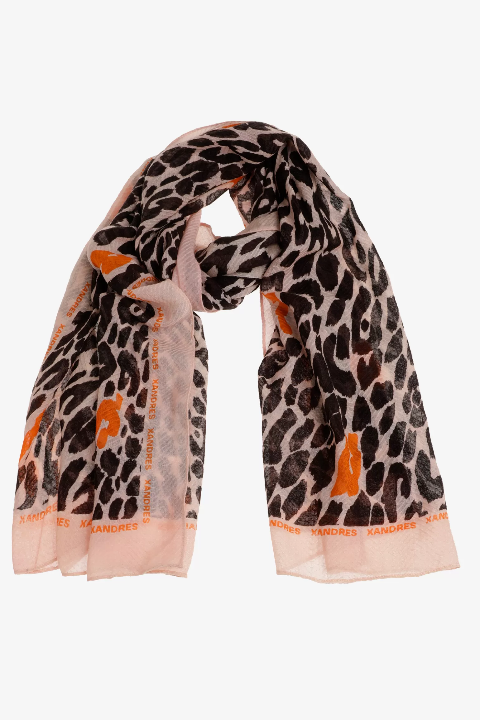 Wollen sjaal met luipaardprint-Xandres Online