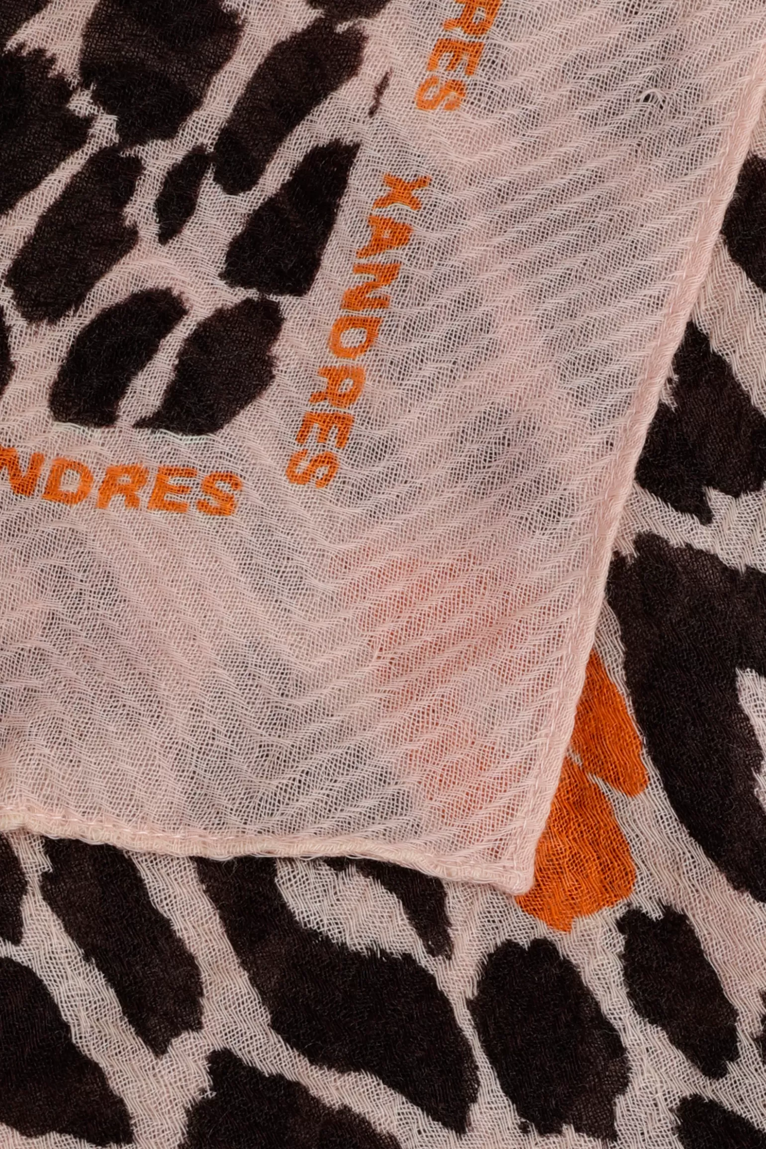 Wollen sjaal met luipaardprint-Xandres Online