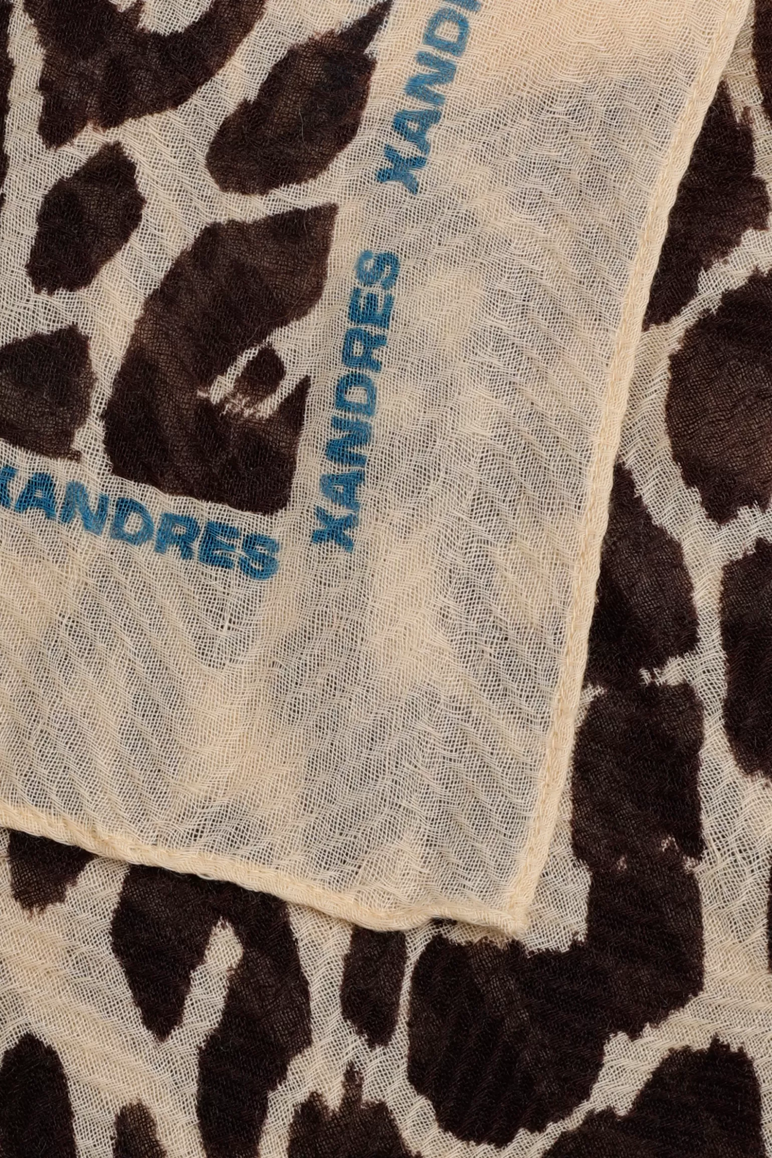 Wollen sjaal met luipaardprint-Xandres Store