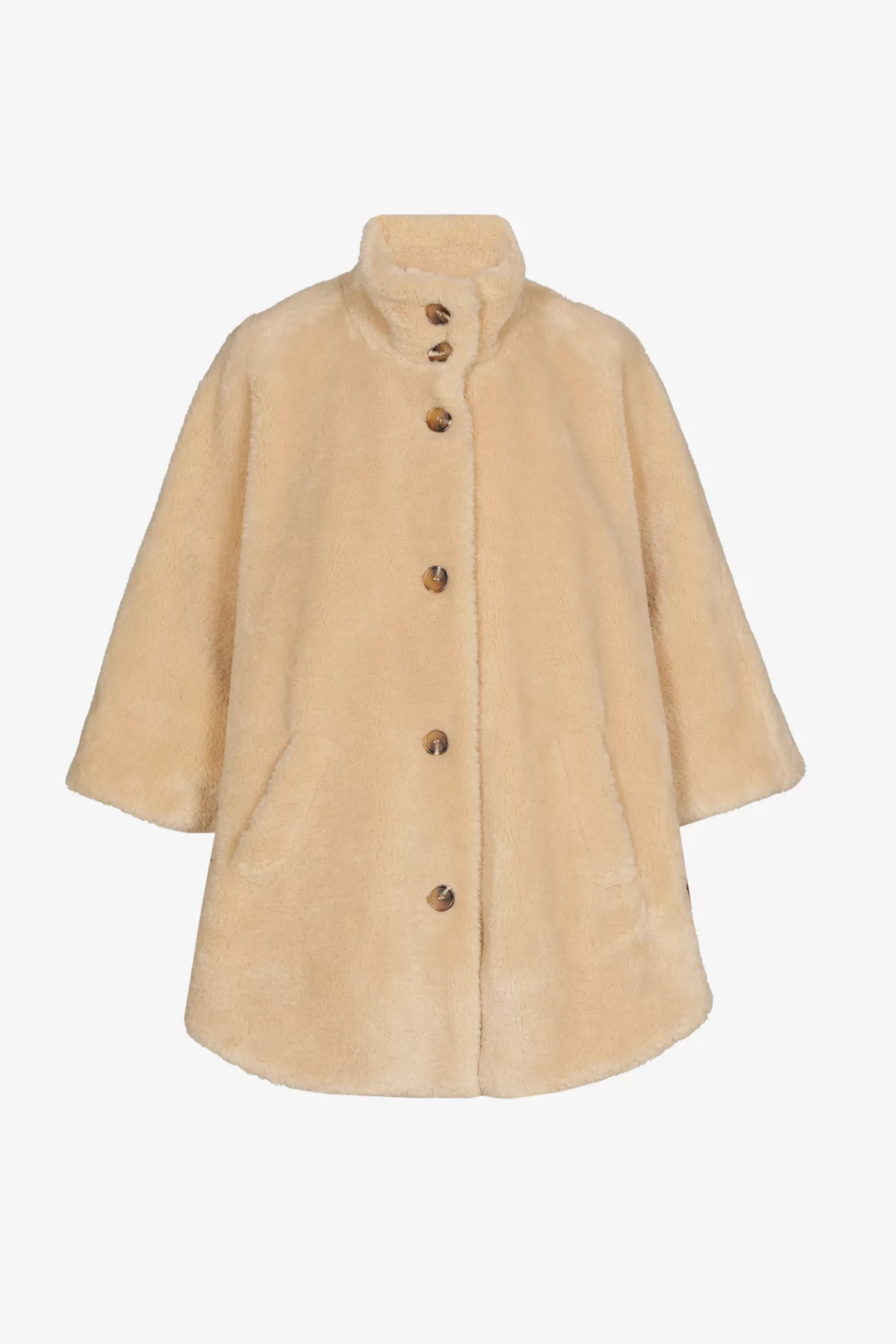 Zachte poncho in teddystof-Xandres Best Sale
