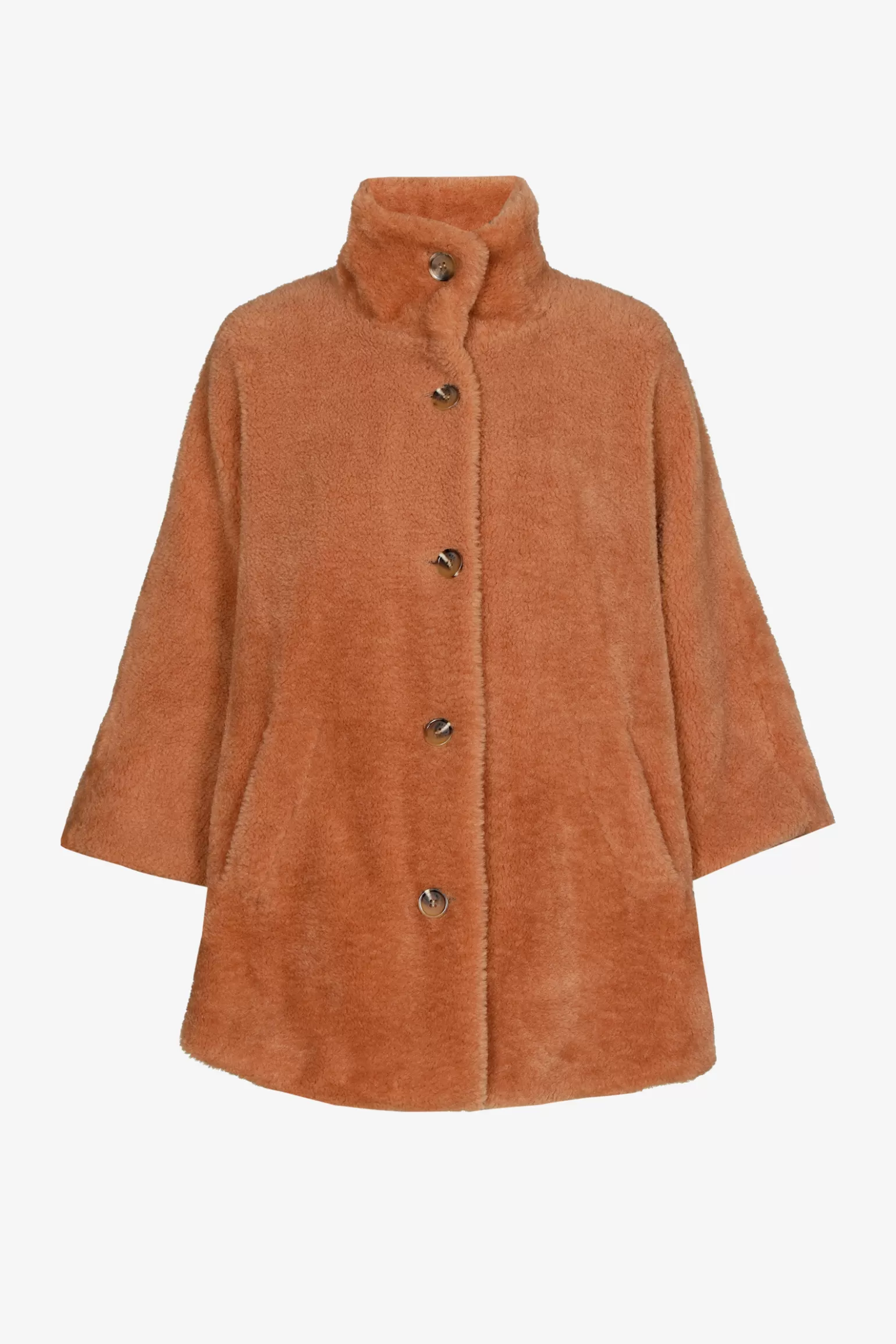 Zachte poncho in teddystof-Xandres Sale