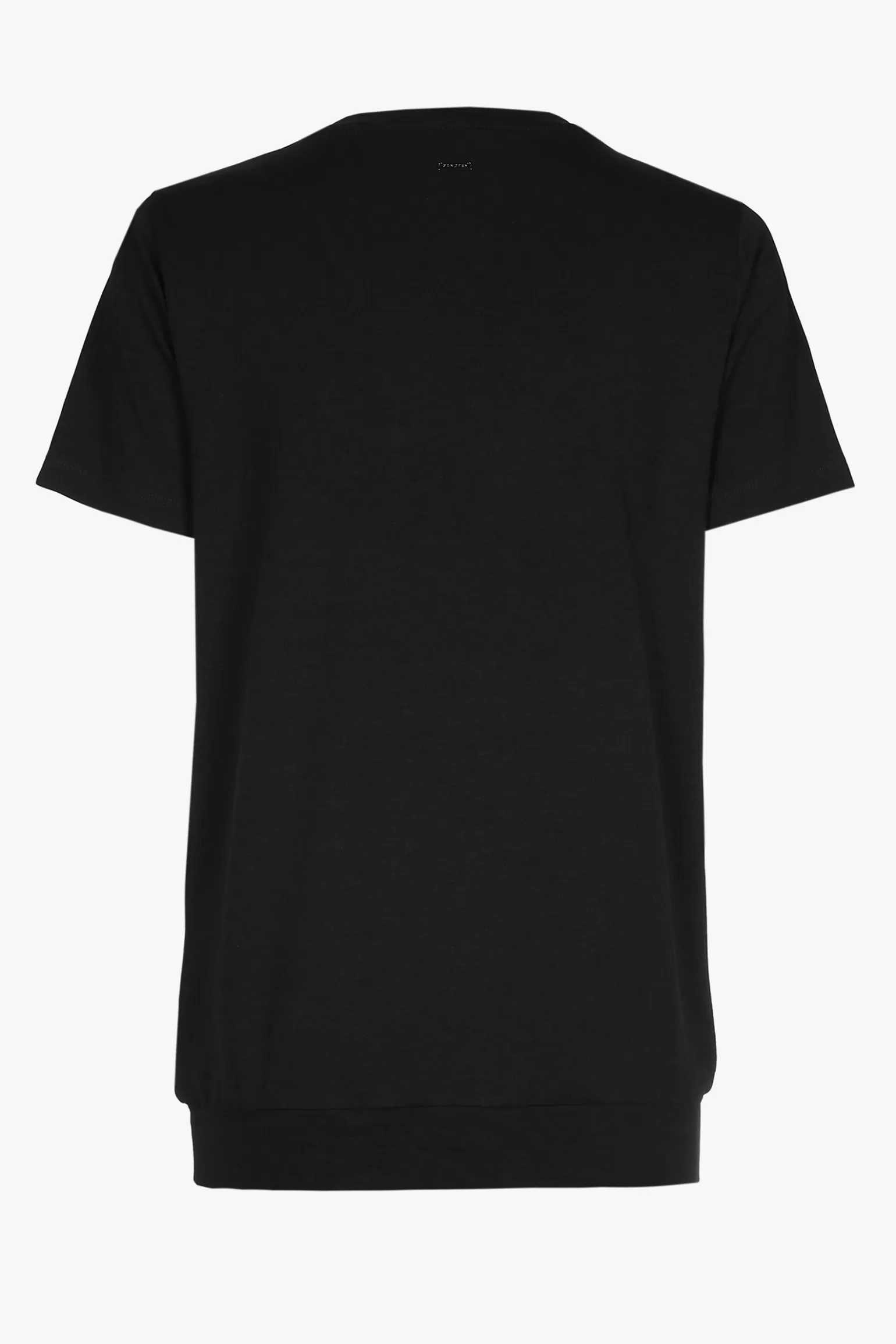 Zwart T-shirt met V-hals-Xandres Clearance