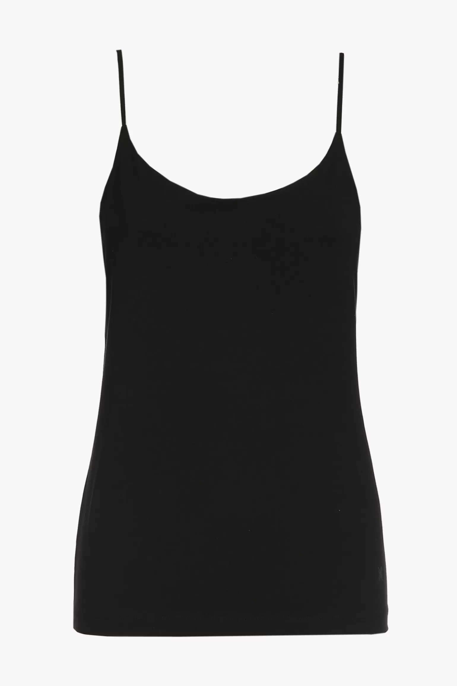 Zwarte top met spaghettibandjes-Xandres Discount